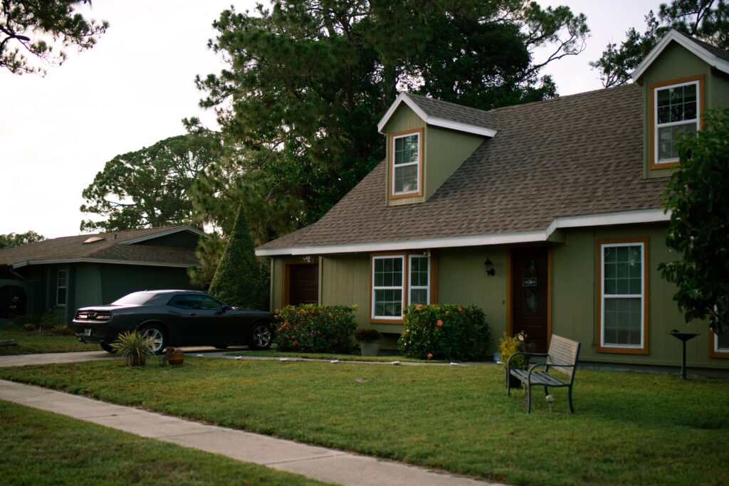 Exterior of a Texas home passed down through inheritance